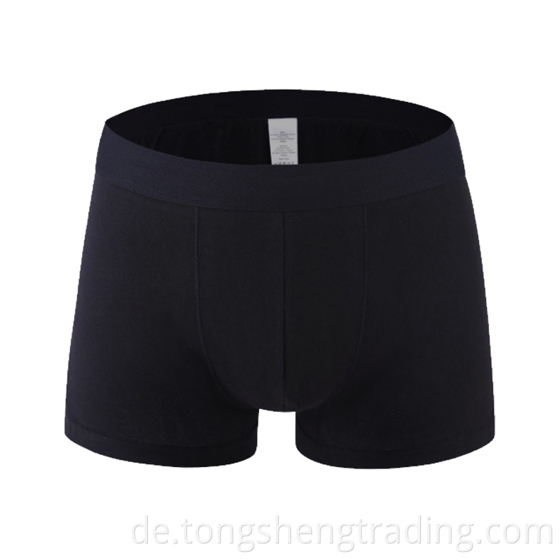 Black Cotton95 Spandex5 Basic Men S Boxers Briefs Shortsjsmedk16013c